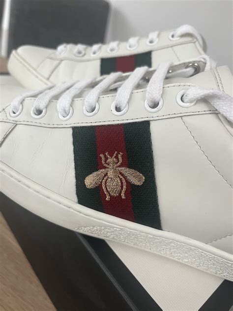 gucci ace bee trainers womens|Gucci star and bee boots.